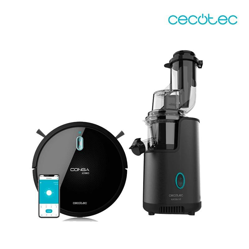 Cecotec Conga 1090 App Connected Robot Vaccum and Juice&Live 3000