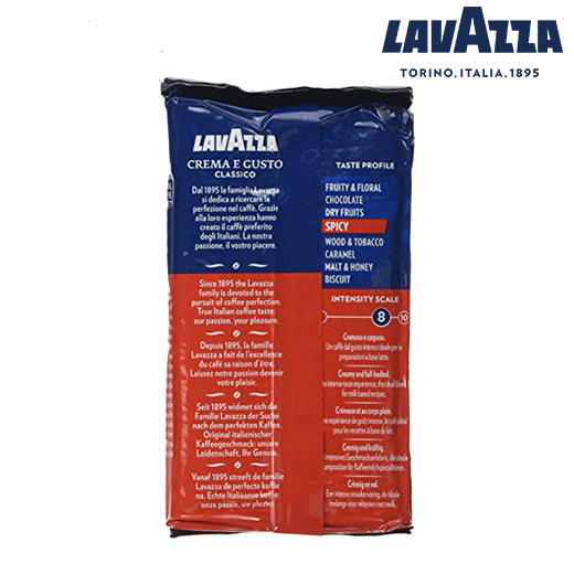 lavazza wood and tobacco - Crema Gusto - Gusto Forte - Espresso Whole Beans Roasted Coffee Beans by Lavazza Lavazza Whole Bean Coffee- Espresso